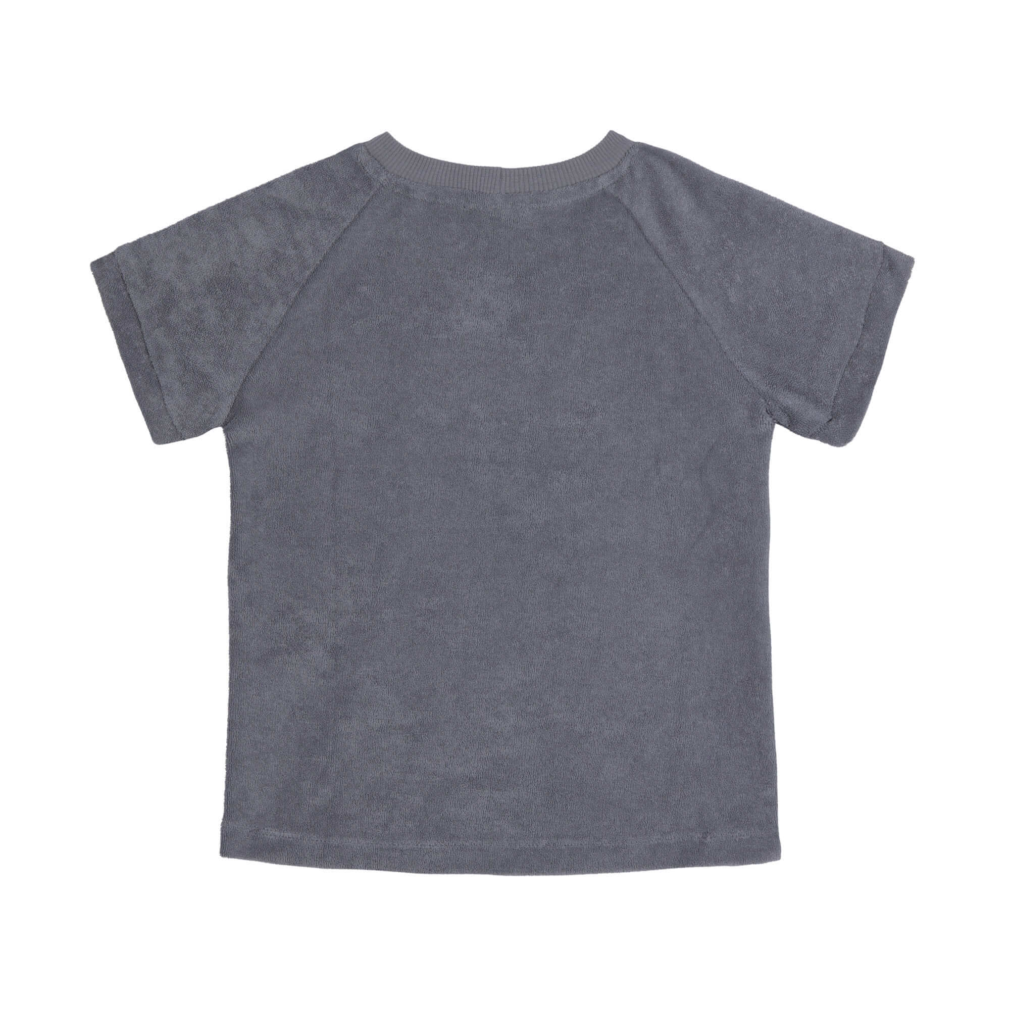 Frottee T-Shirt Kinder, Anthrazit