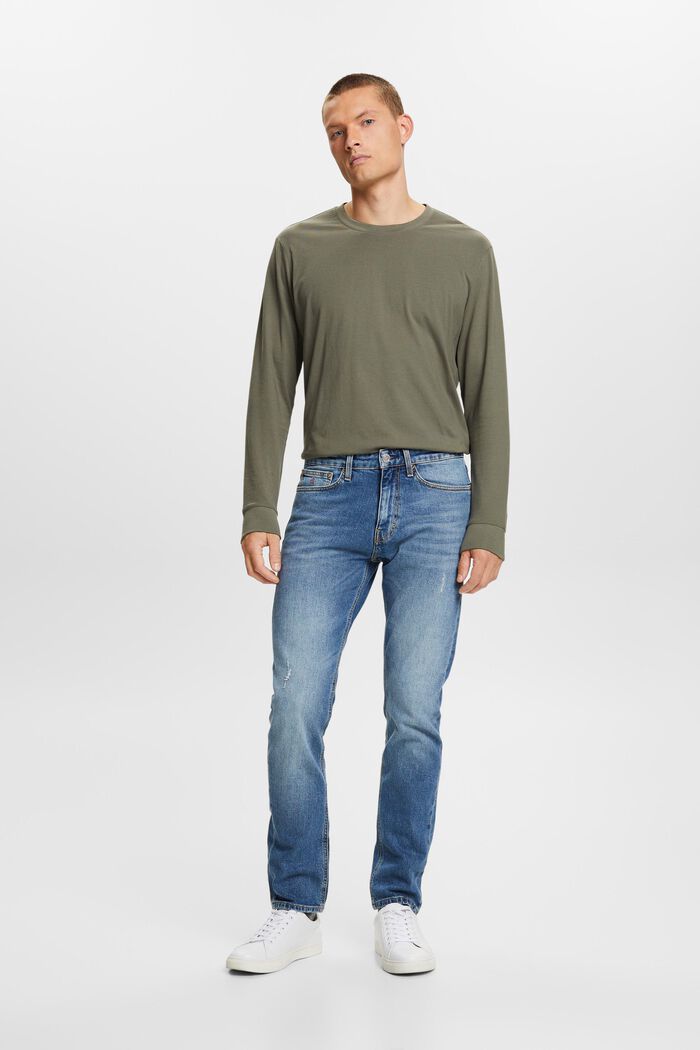Schmale Jeans mit mittlerer Bundhöhe