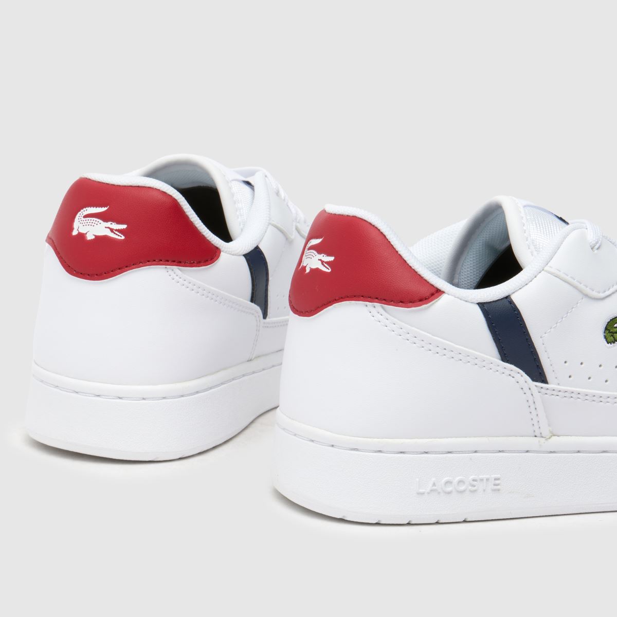 Lacoste beli komplet športnih copat z več zaponkami za majice za fante in otroke