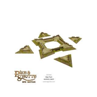 Pike & Shotte Epic Battles - Star Fort with Ravelins Scenery Pack