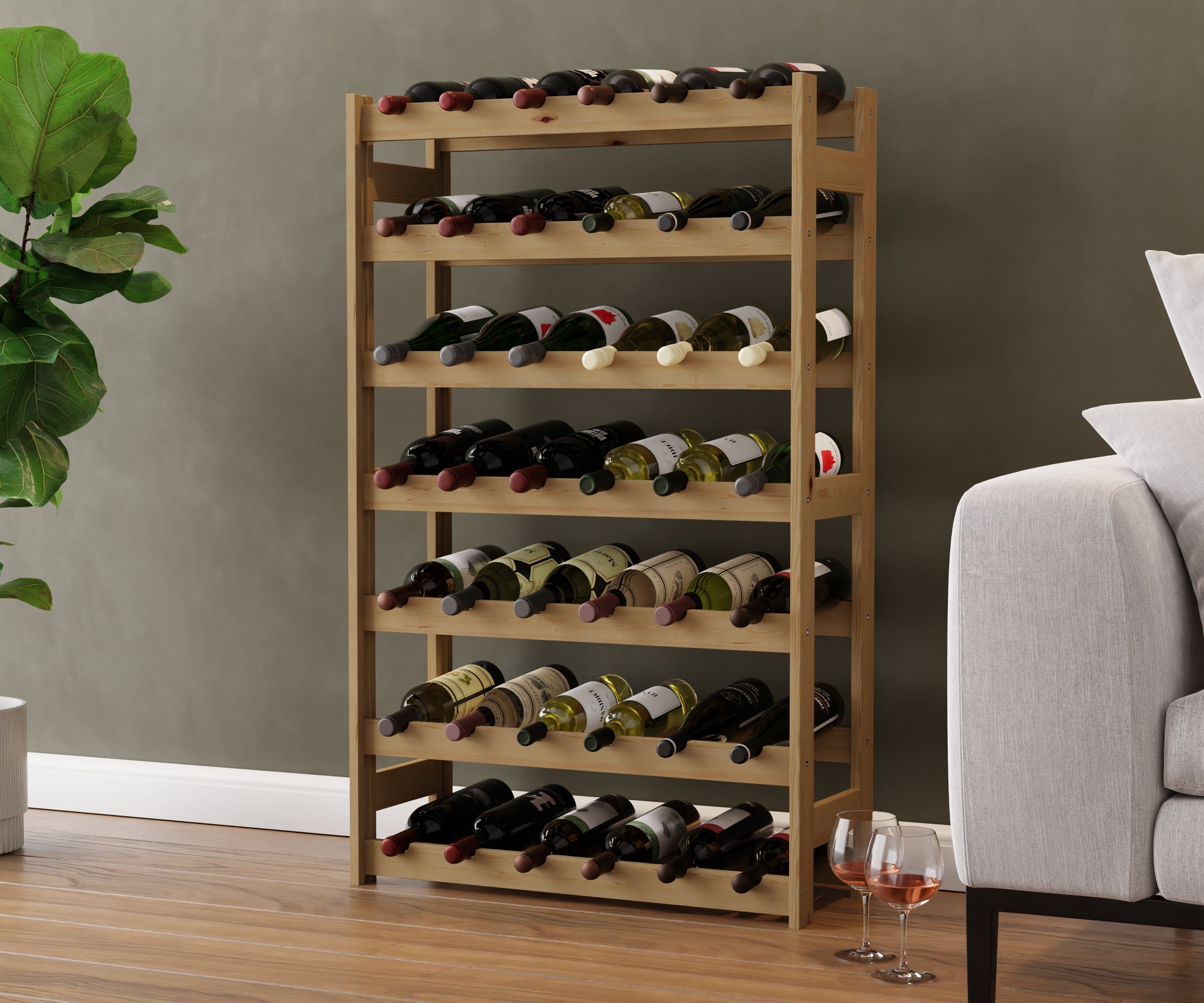 Lenmar Weinregal Flaschenregal Weinschrank Weinständer Weinregal RW-1-42 LENMAR