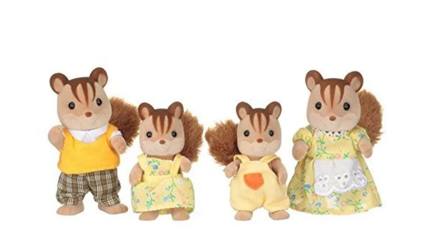 Sylvanian Families - Walnuss Eichhörnchen Familie Knacks, Püppchen