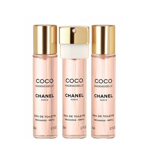 Chanel Coco Mademoiselle Eau de Toilette Twist and Spray Refills 3 x 20 ml eau de toilette refill