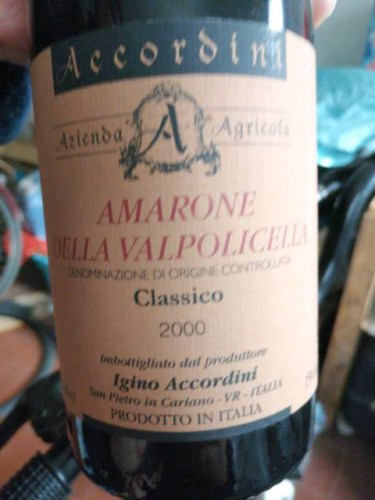 AccordiniAmarone della Valpolicella Classico 2016