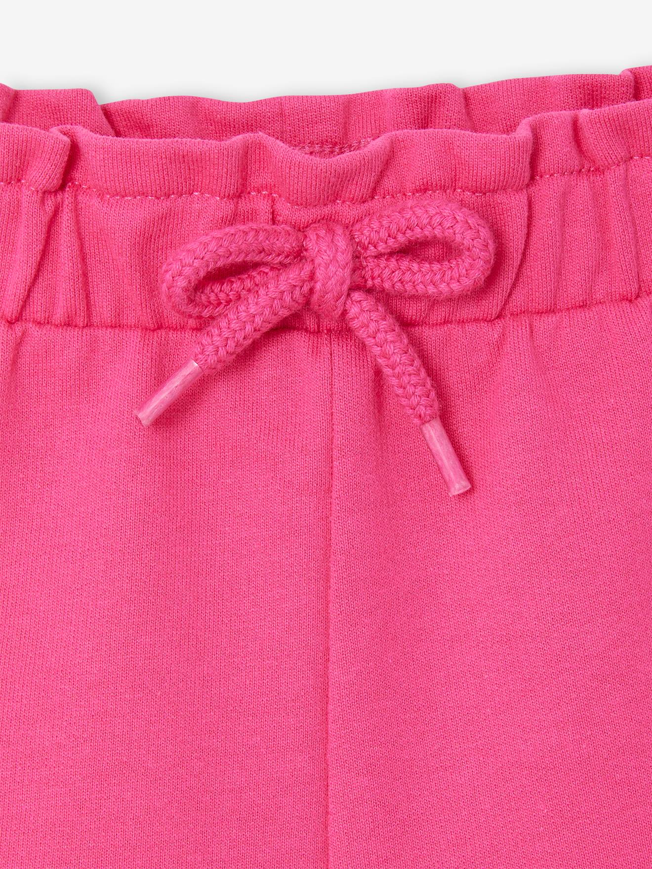 Vertbaudet Baby Sweat-Shorts mit Paperbag-Bund Oeko-Tex - fuchsia