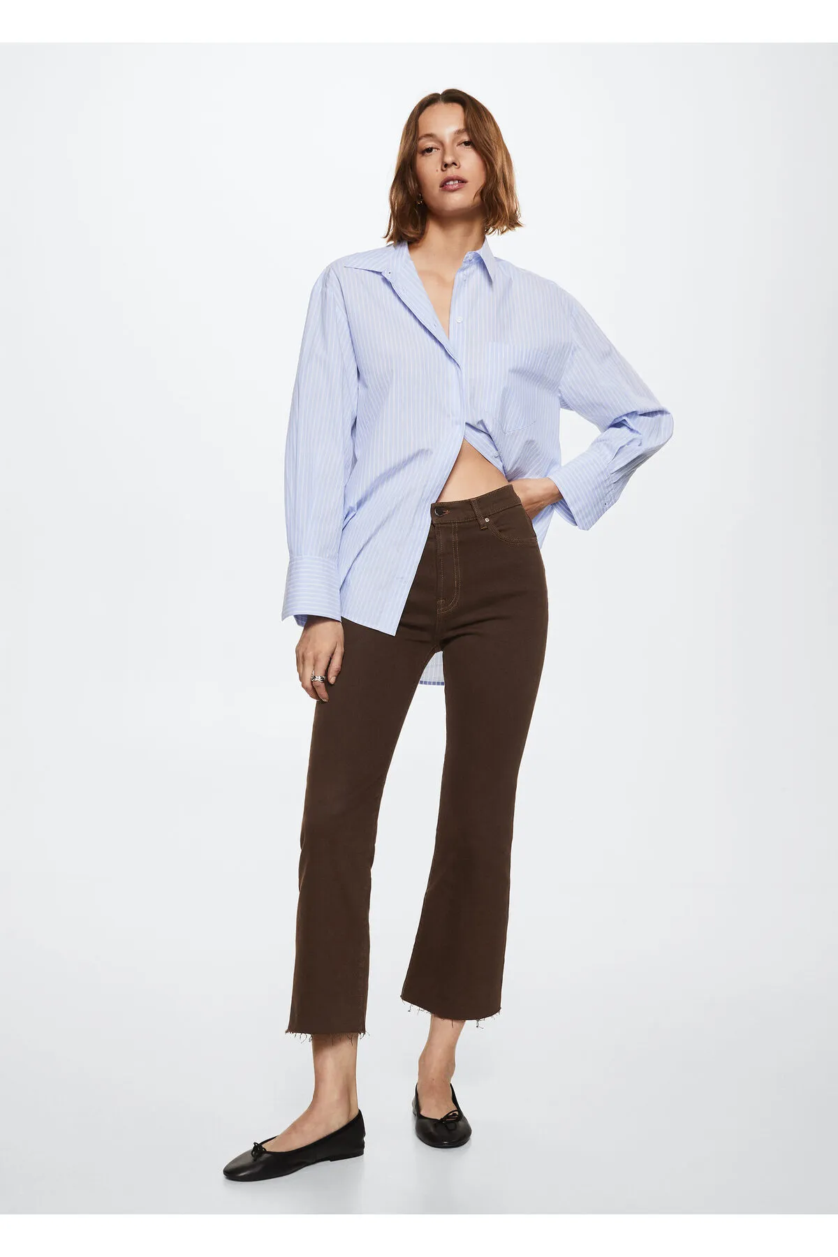 MANGO  Braune Damenjeans 37045134