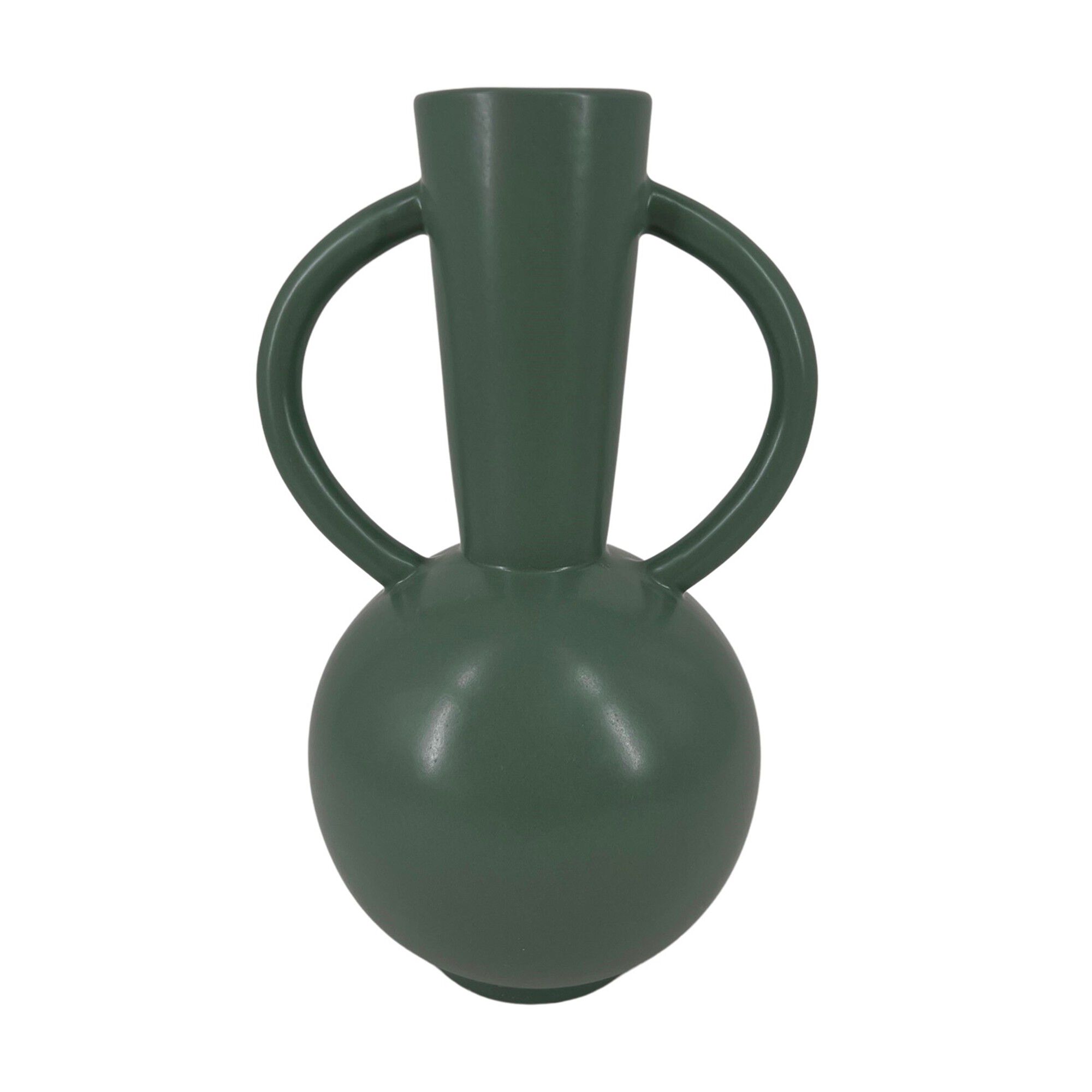 Vase rond céramique, double anses