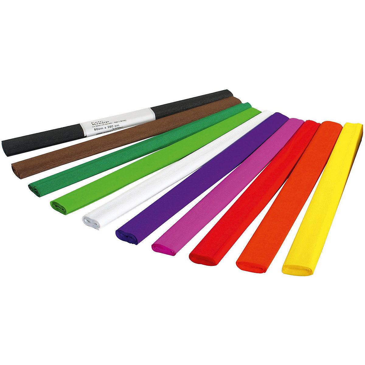 Krepp-Papier, 10 Rollen