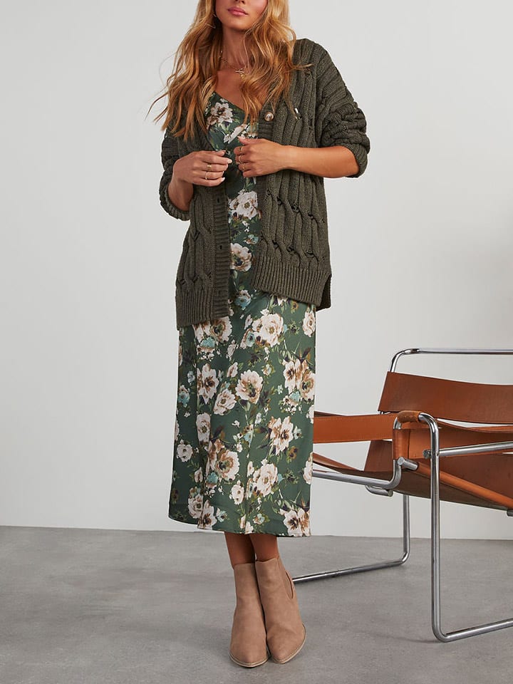 LA Angels Cardigan in Khaki günstig kaufen
