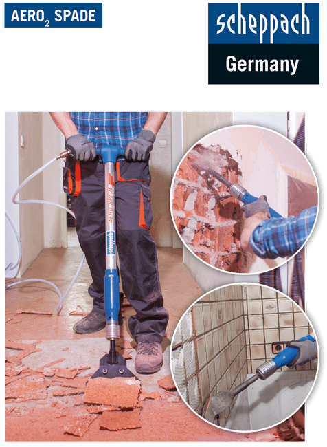 Scheppach Profi Abbruchhammer Aero2Spade 5in1