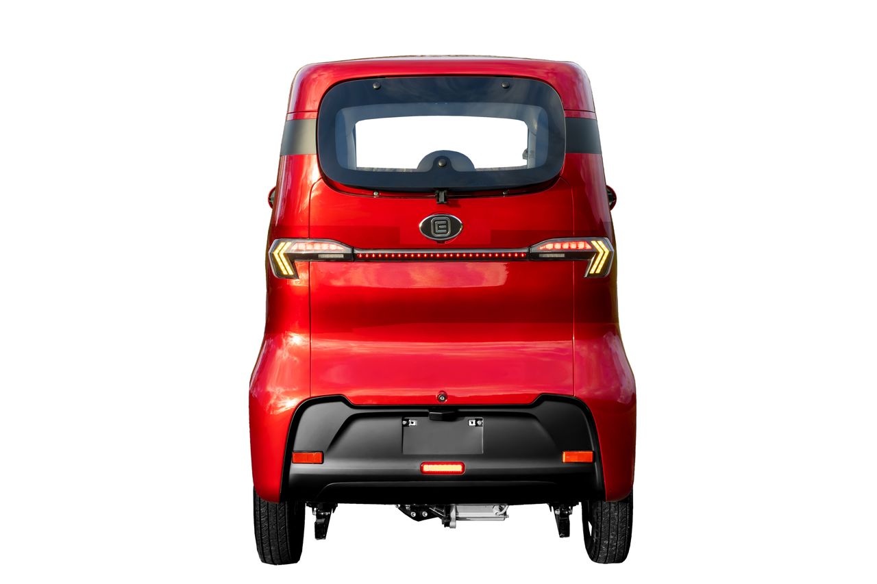 Econelo Elekrokabinenroller, Miniauto, E Mobil 2000 Watt Motor, 45 km/h NELO 4.3 Bordeaux