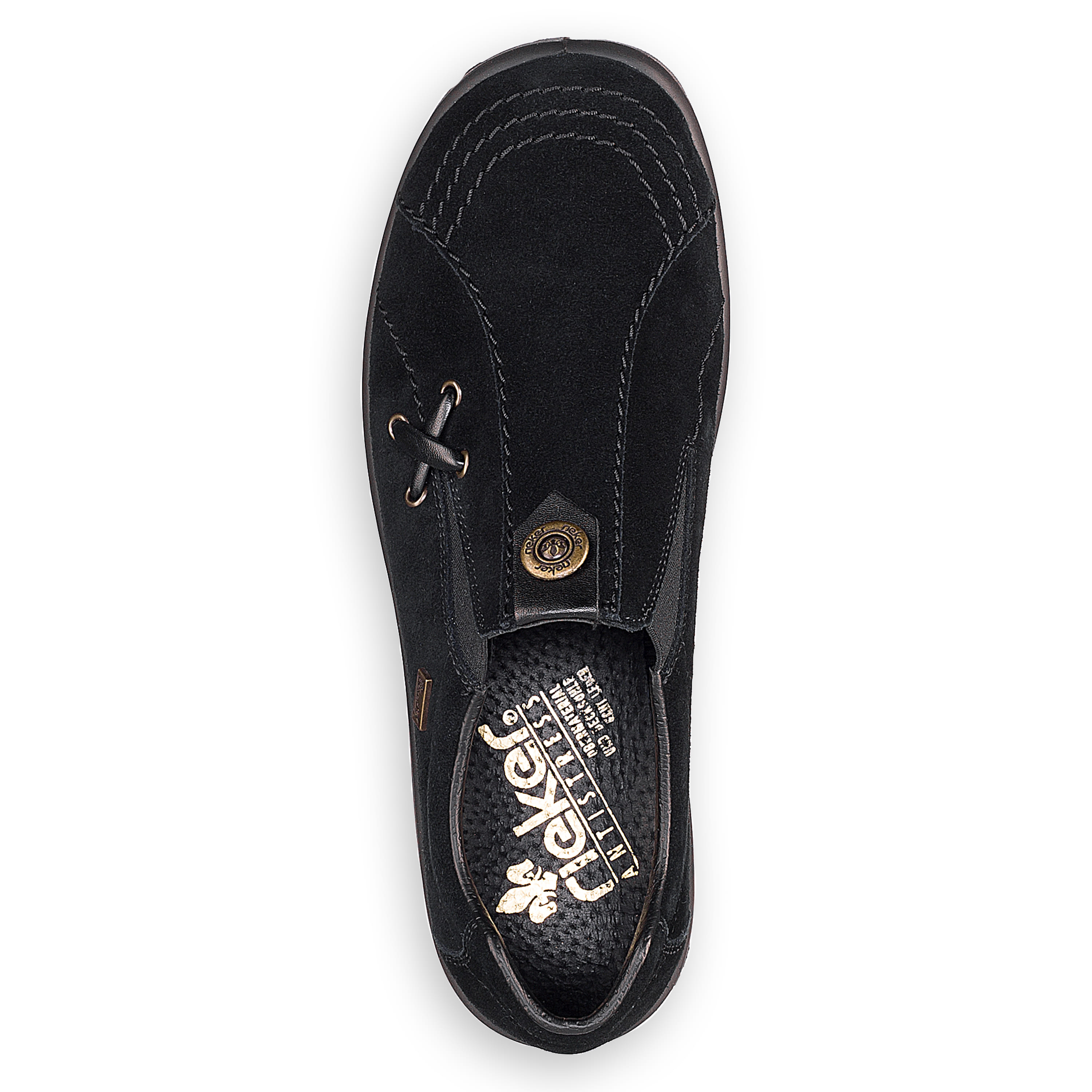 Rieker Damen Slipper tiefschwarz