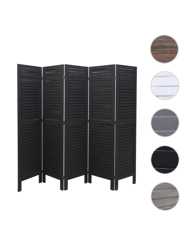 MCW Paravent G30 im Shabby-Look, Anthrazit günstig kaufen onesize