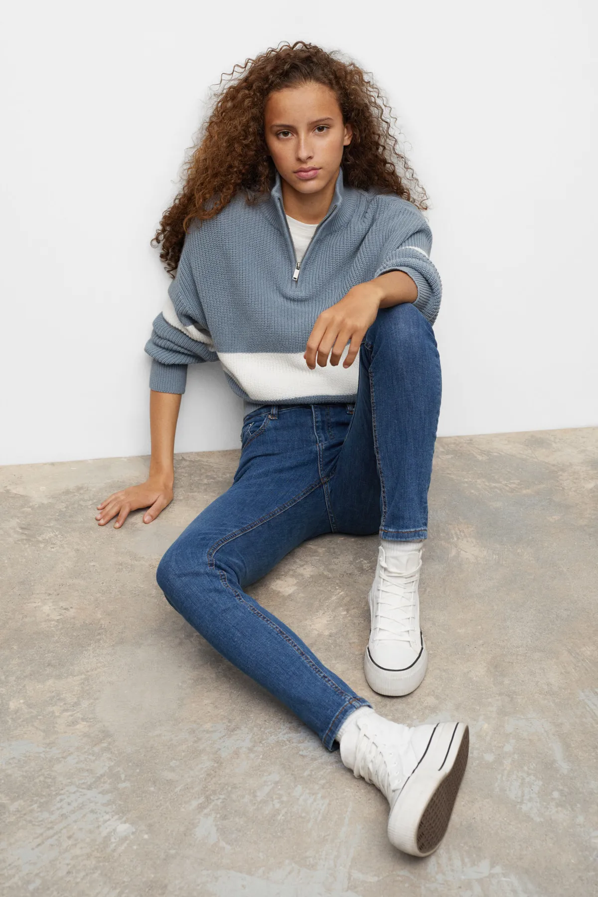 MANGO Kids  Blaue Damenjeans 27011115