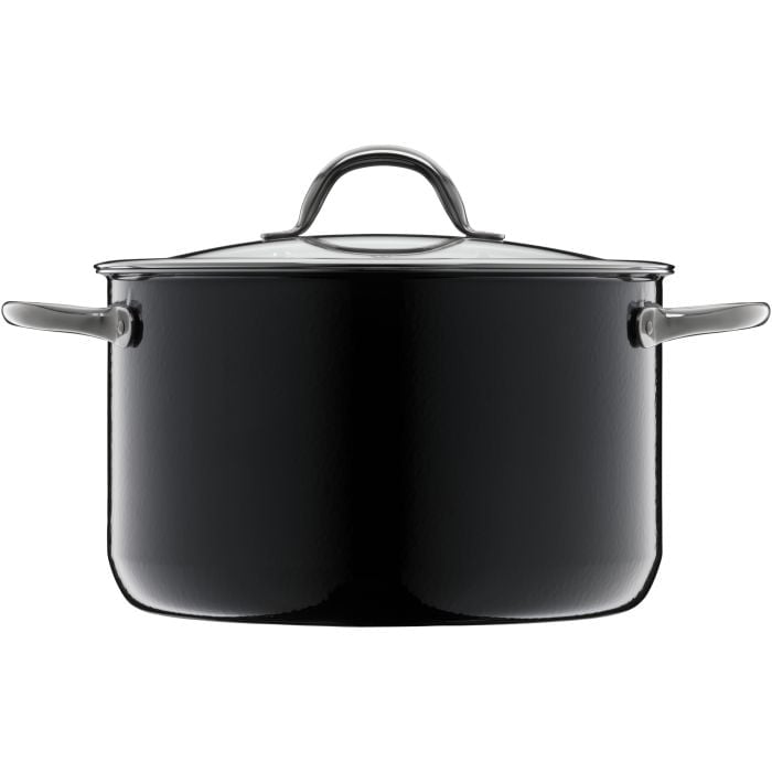 Fusiontec Inspire Kochtopf mit Deckel, 24 cm, Black