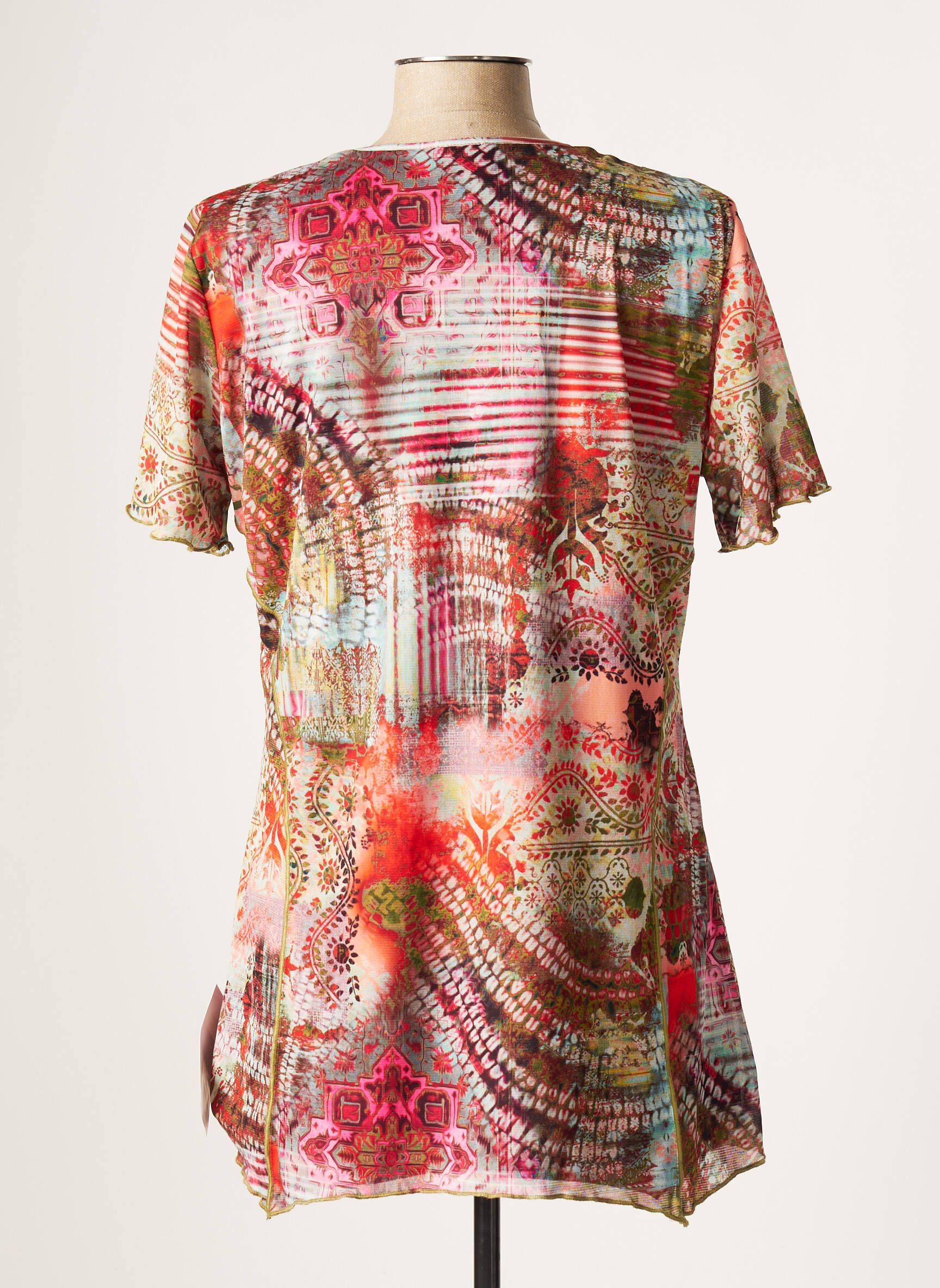 France Rivoire Tuniquemanchecourte Femme couleur rouge