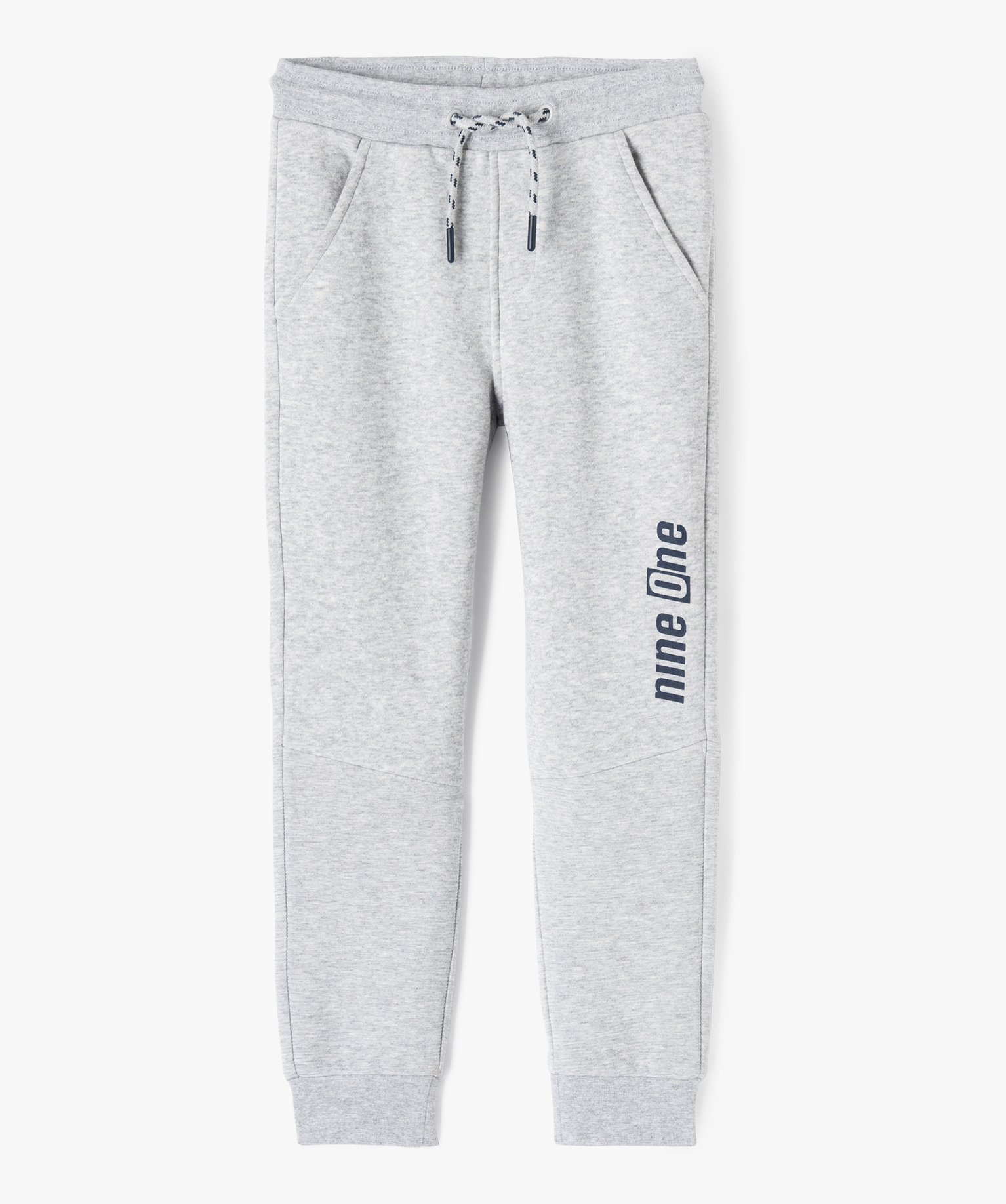 Pantalon de jogging avec intérieur molletonné Garçon gris | GEMO