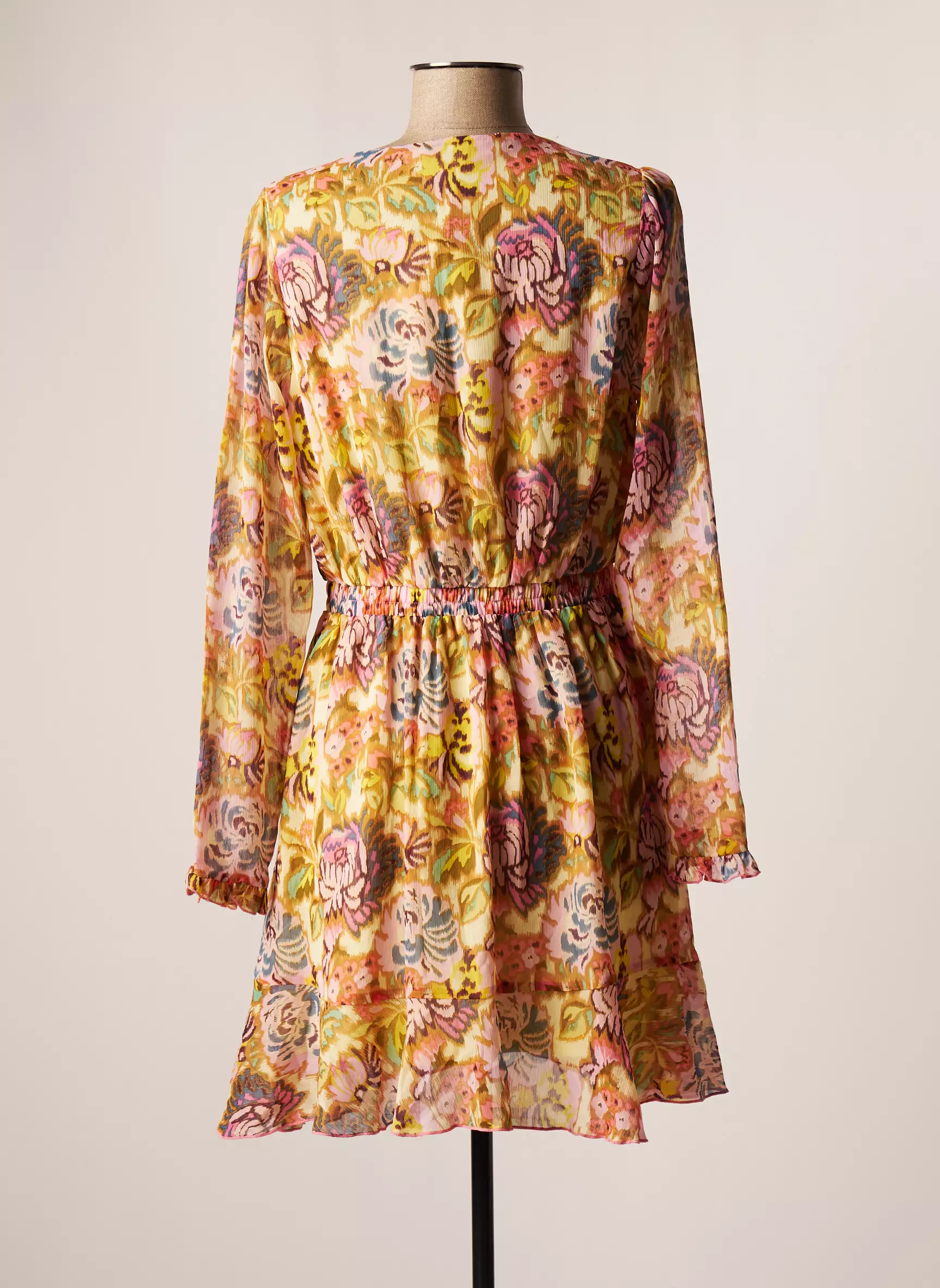 Only Robes Courtes Femme couleur jaune