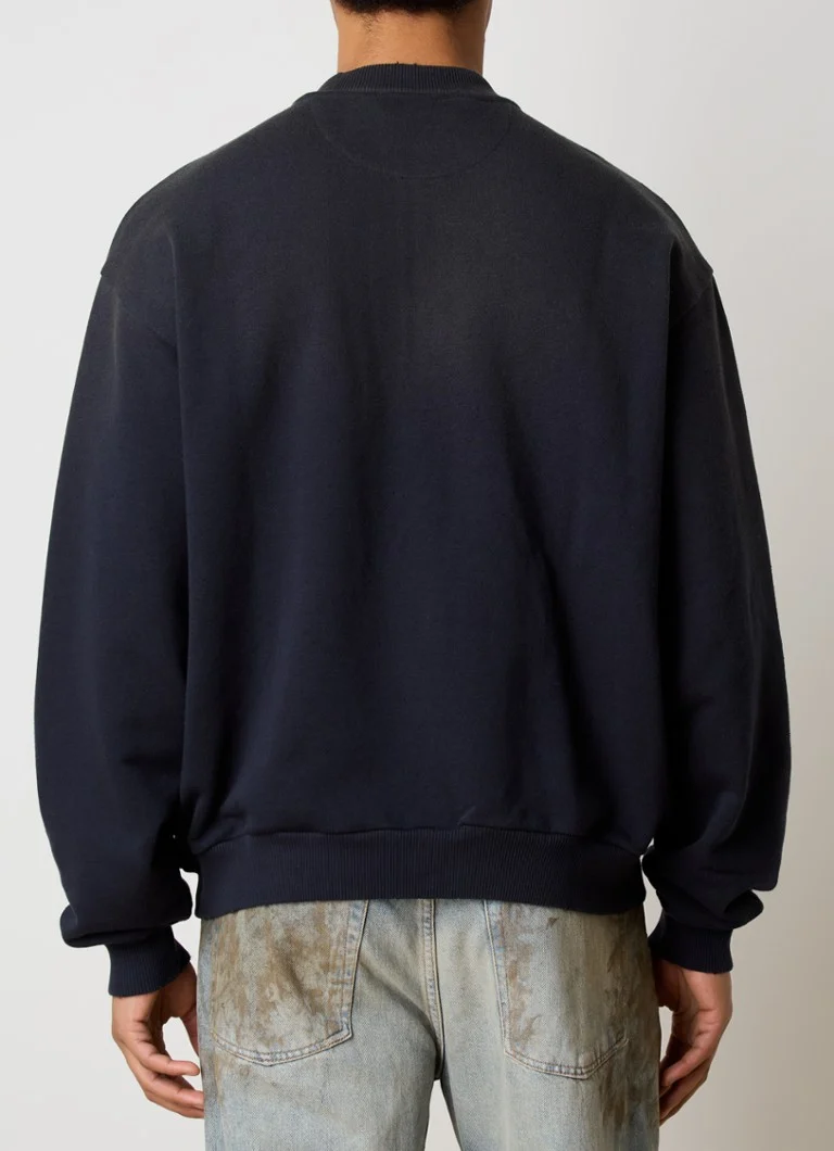 Colete esportivo Acne Studios com estampa do logo e acabamento lavado.