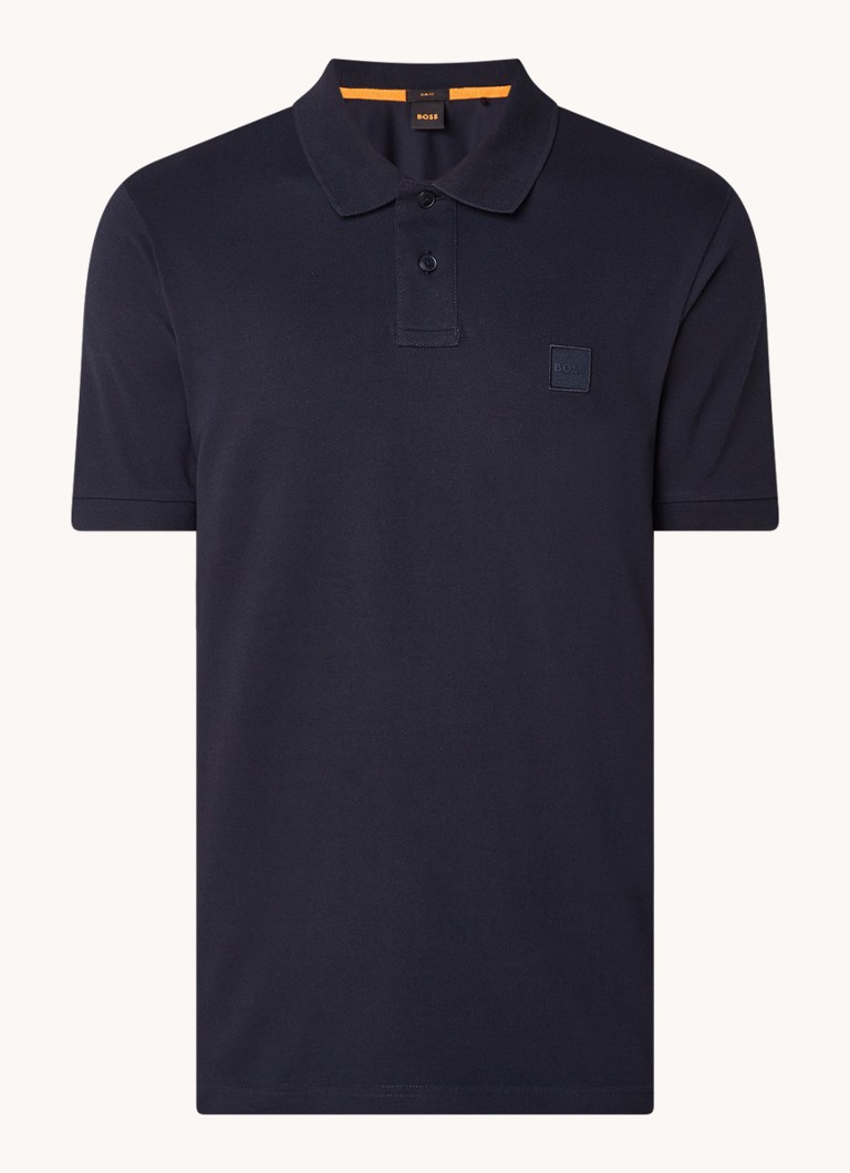 Polo HUGO BOSS Passenger slim fit com logotipo
