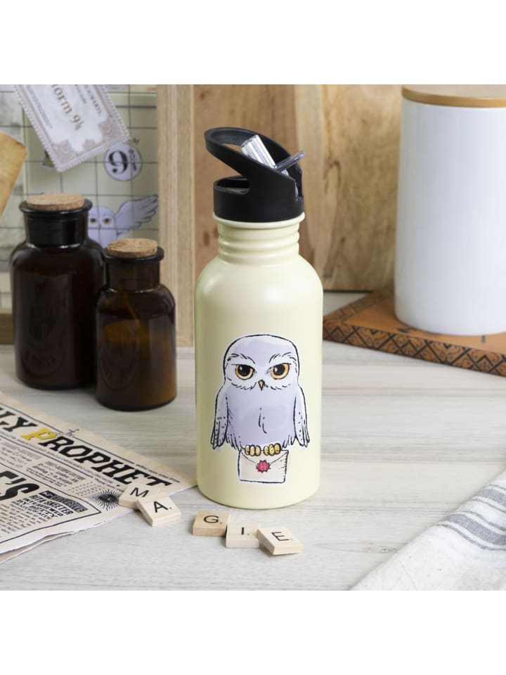 Geda Labels Trinkflasche HP Eule 500ml Edelstahl in Beige - 500ml günstig kaufen onesize