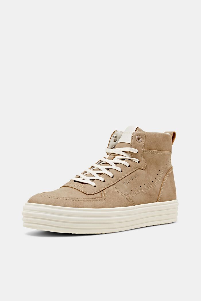 High Top-Sneaker in Glattlederoptik