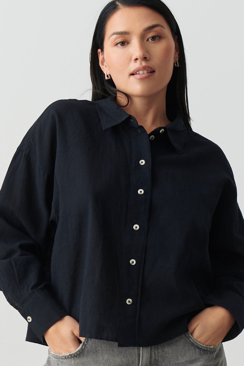 Magda linen blend shirt