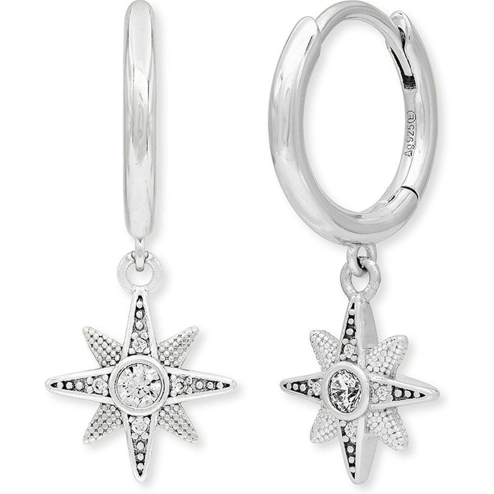 Engelsrufer Créoles 925 Argent, Gemme Boucles d'oreilles
