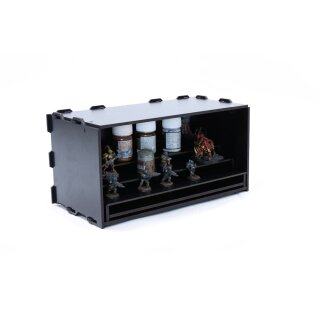 Black Paint Rack: Farbregal ausziehbar (Tribüne)
