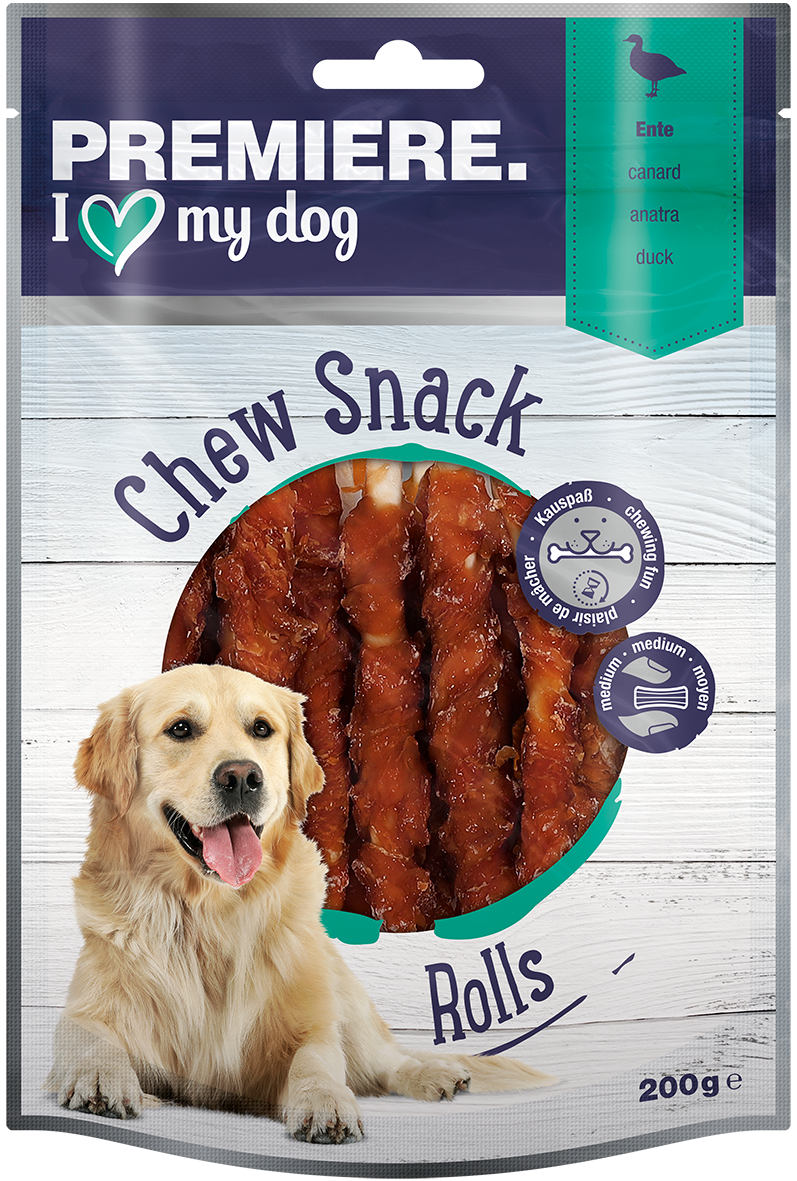 PREMIERE Snacks PREMIERE Chew Snack Kaustangen Rolls Ente 200g
