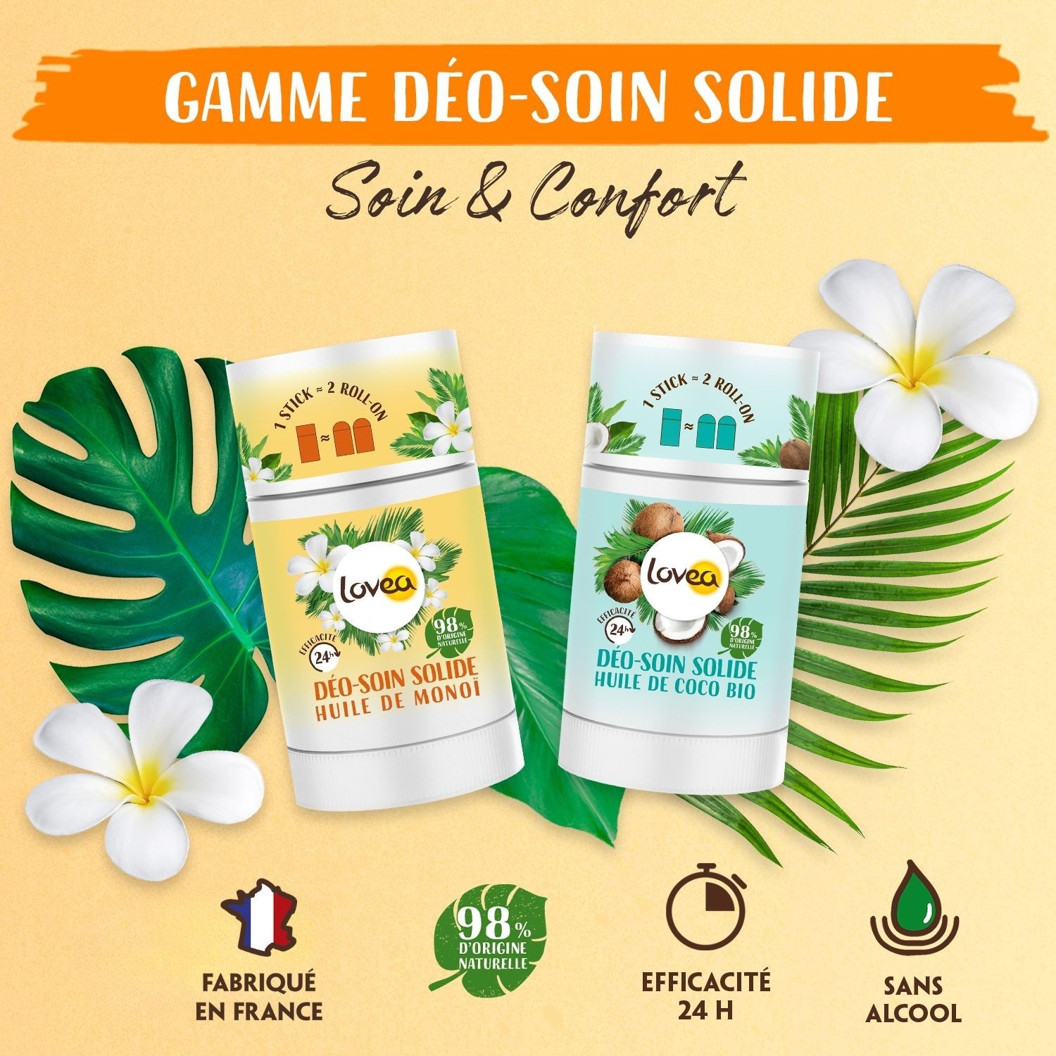 Lovea Solid Deo-Care organinis kokosų aliejus