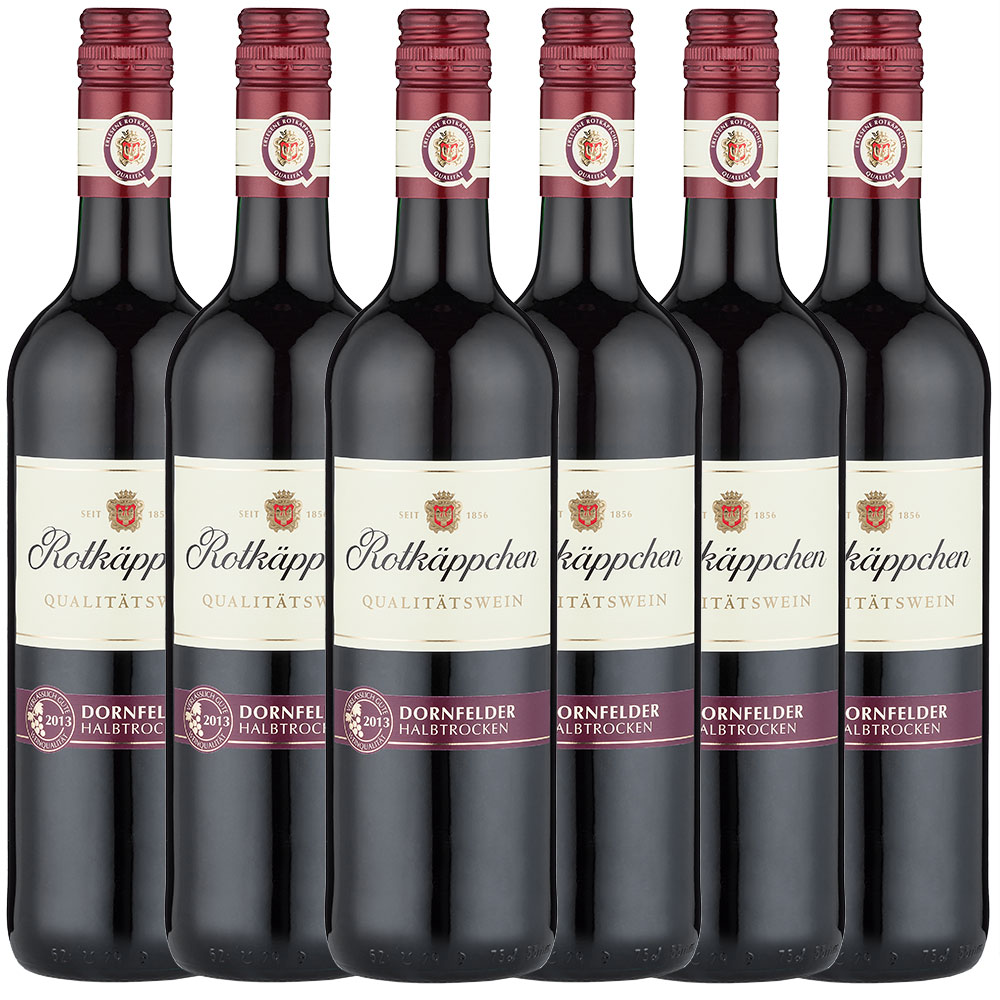 Rotkäppchen Rotwein Dornfelder halbtrocken - 6er Karton