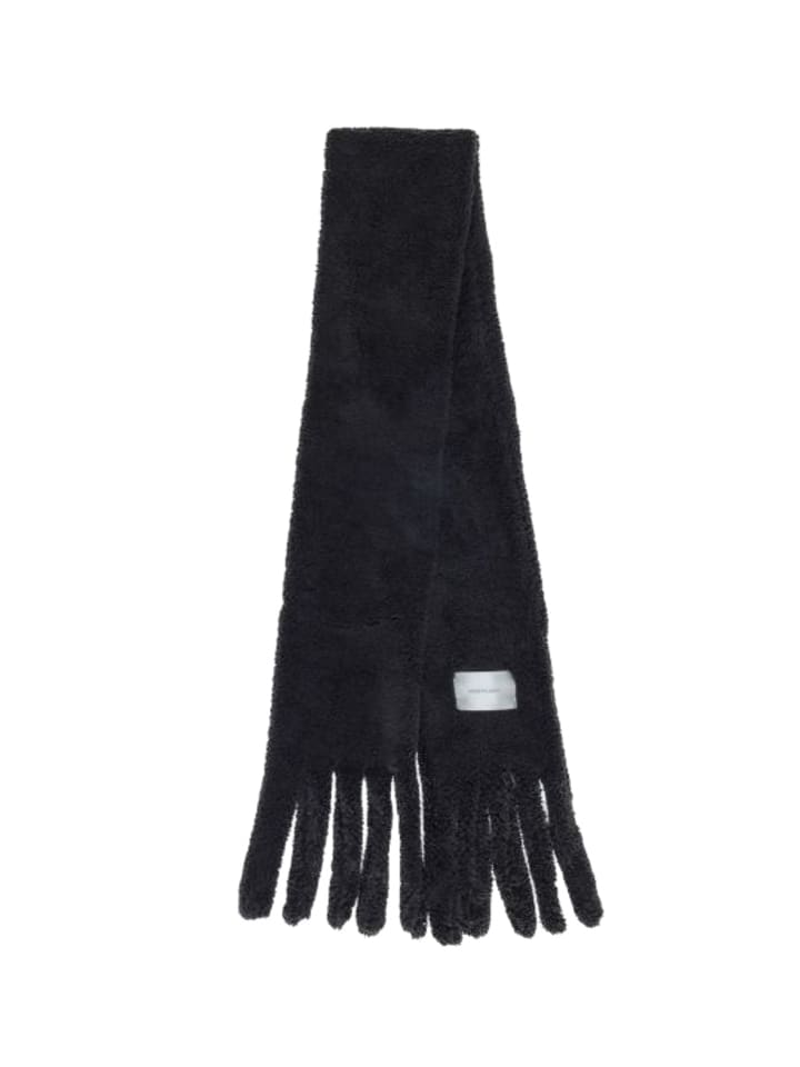 SASSYCLASSY Flauschiger Teddy Schal in Schwarz günstig kaufen onesize