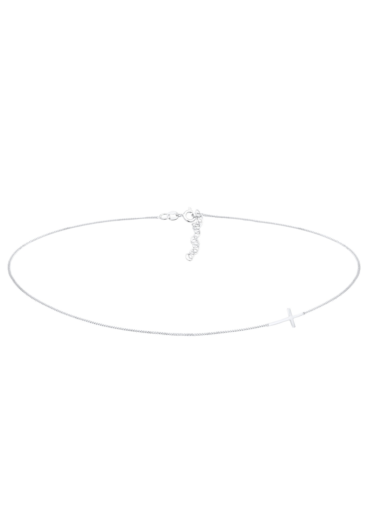 Elli Halskette Choker Kreuz Religion 925 Sterling Silber