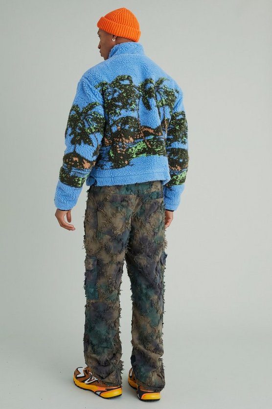 Lockere Camouflage Cargohose