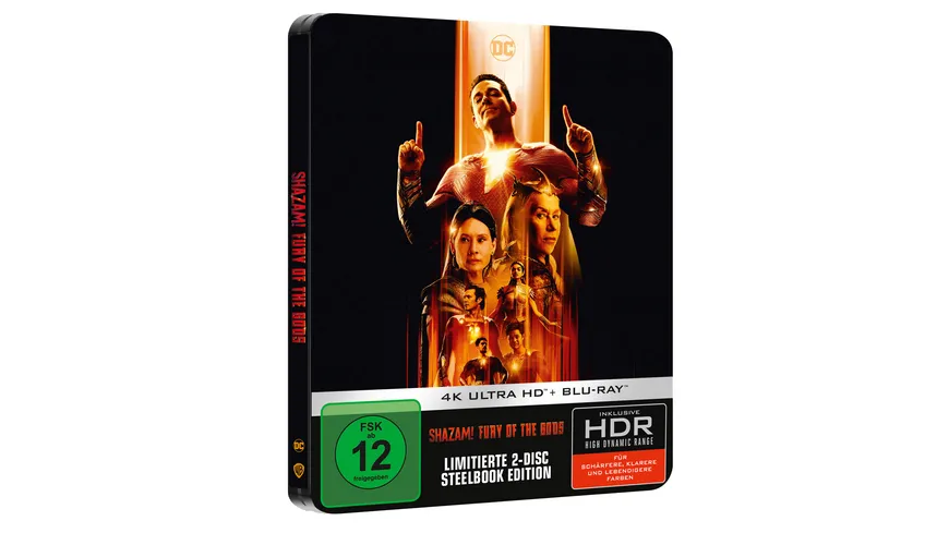 SHAZAM FURY OF THE GODS STEELBOOK 4K-UHD