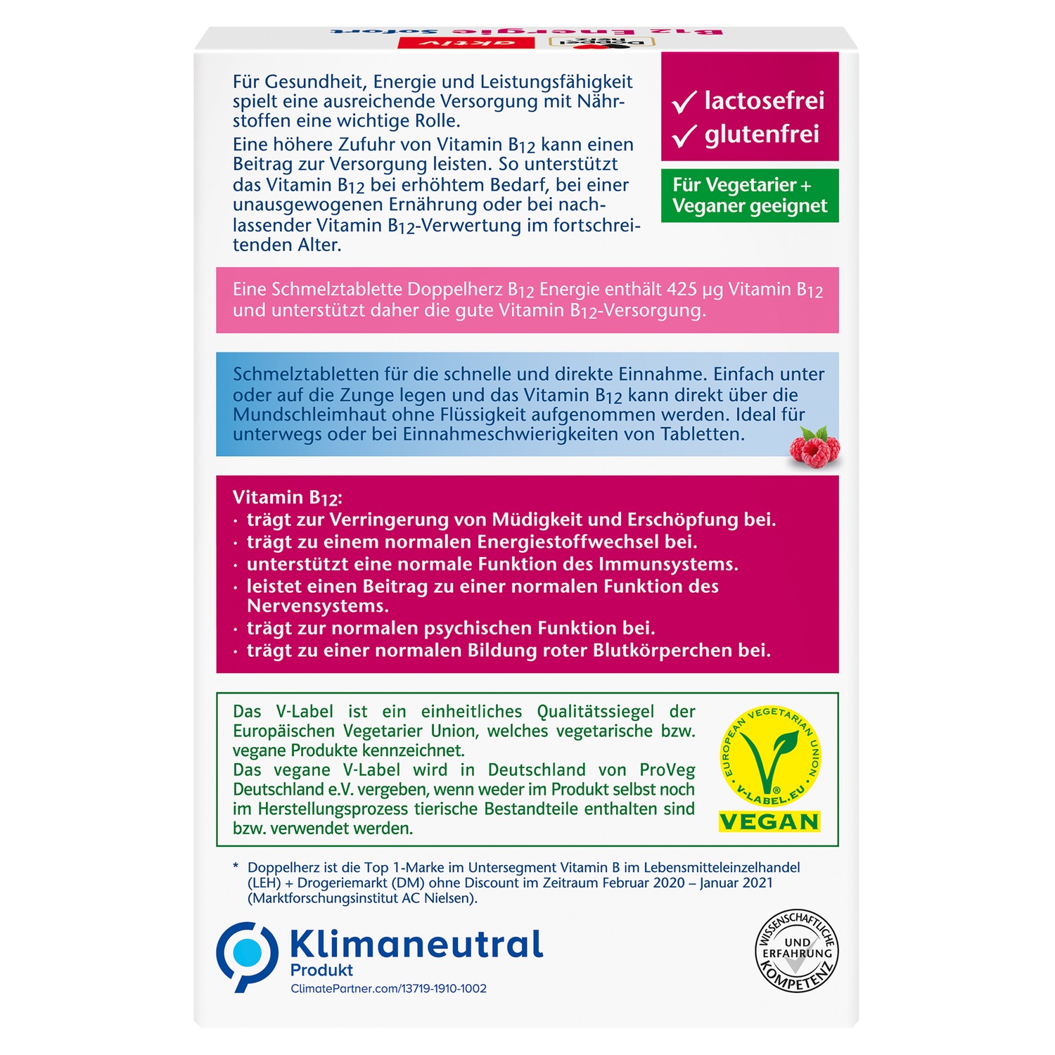 B12 Energie Sofort Schmelztabletten