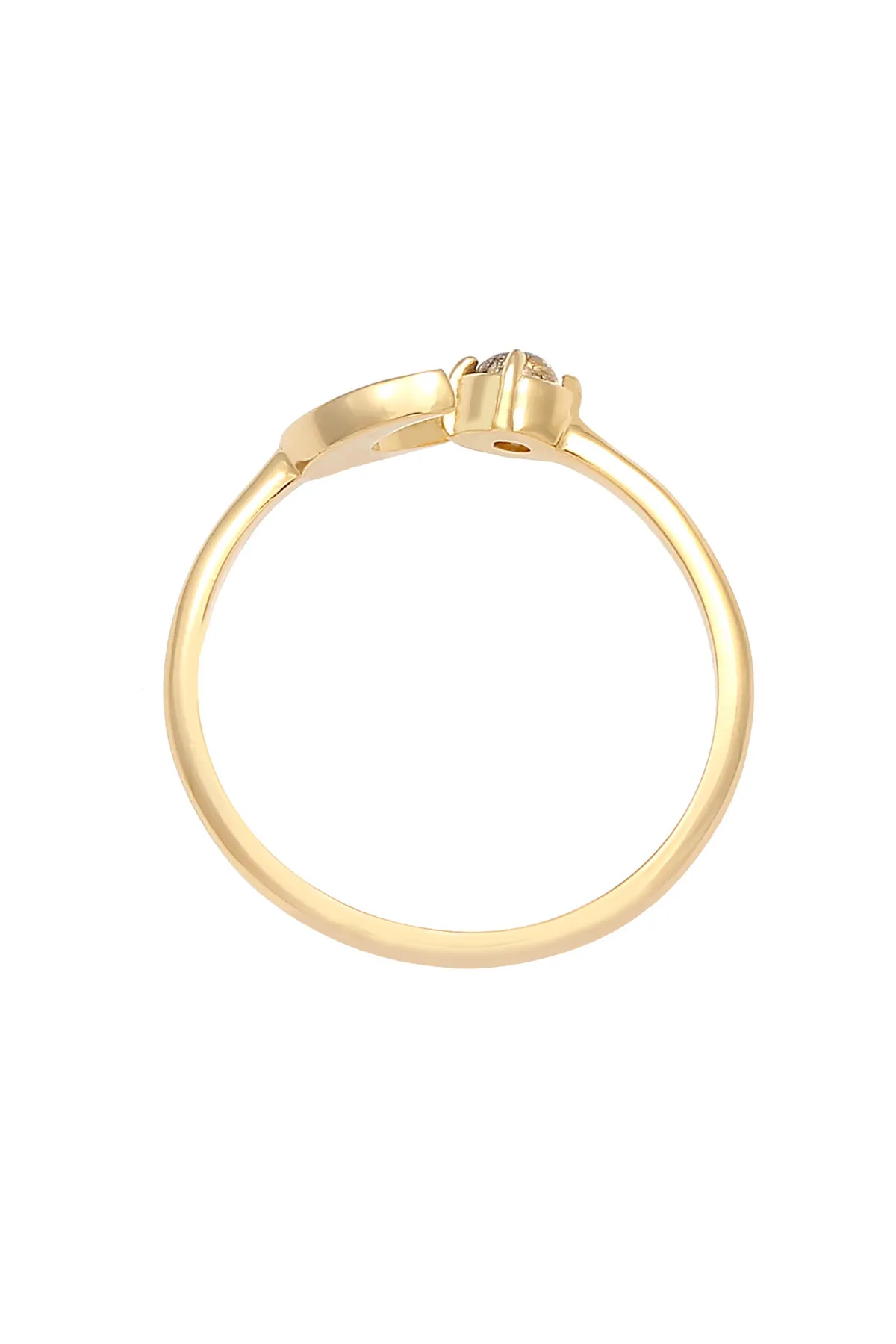 ELLI  Ring Halbmond Turmalin Offen Astro Design 925 Silber
