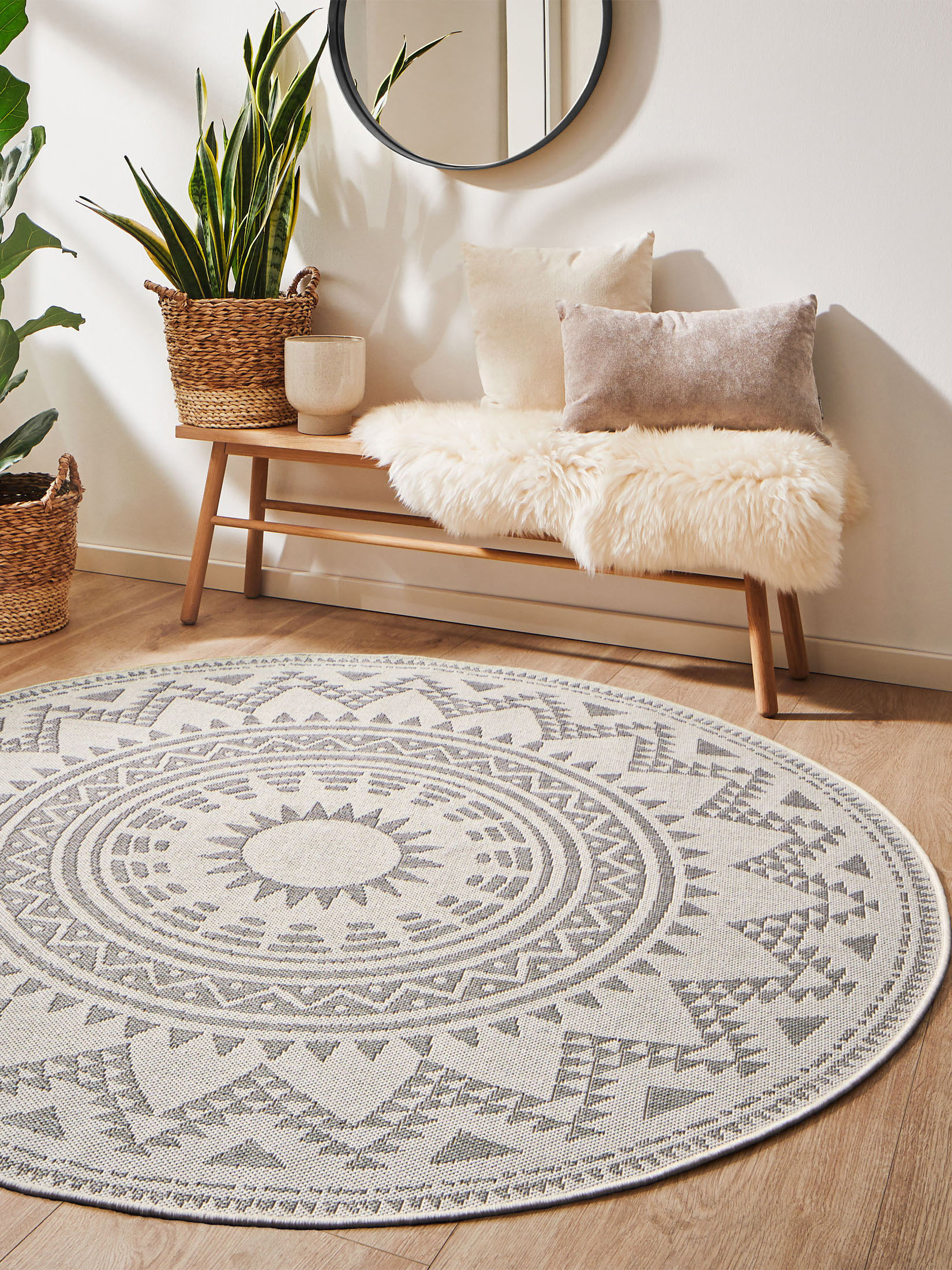 Savela Moderner Teppich, Creme