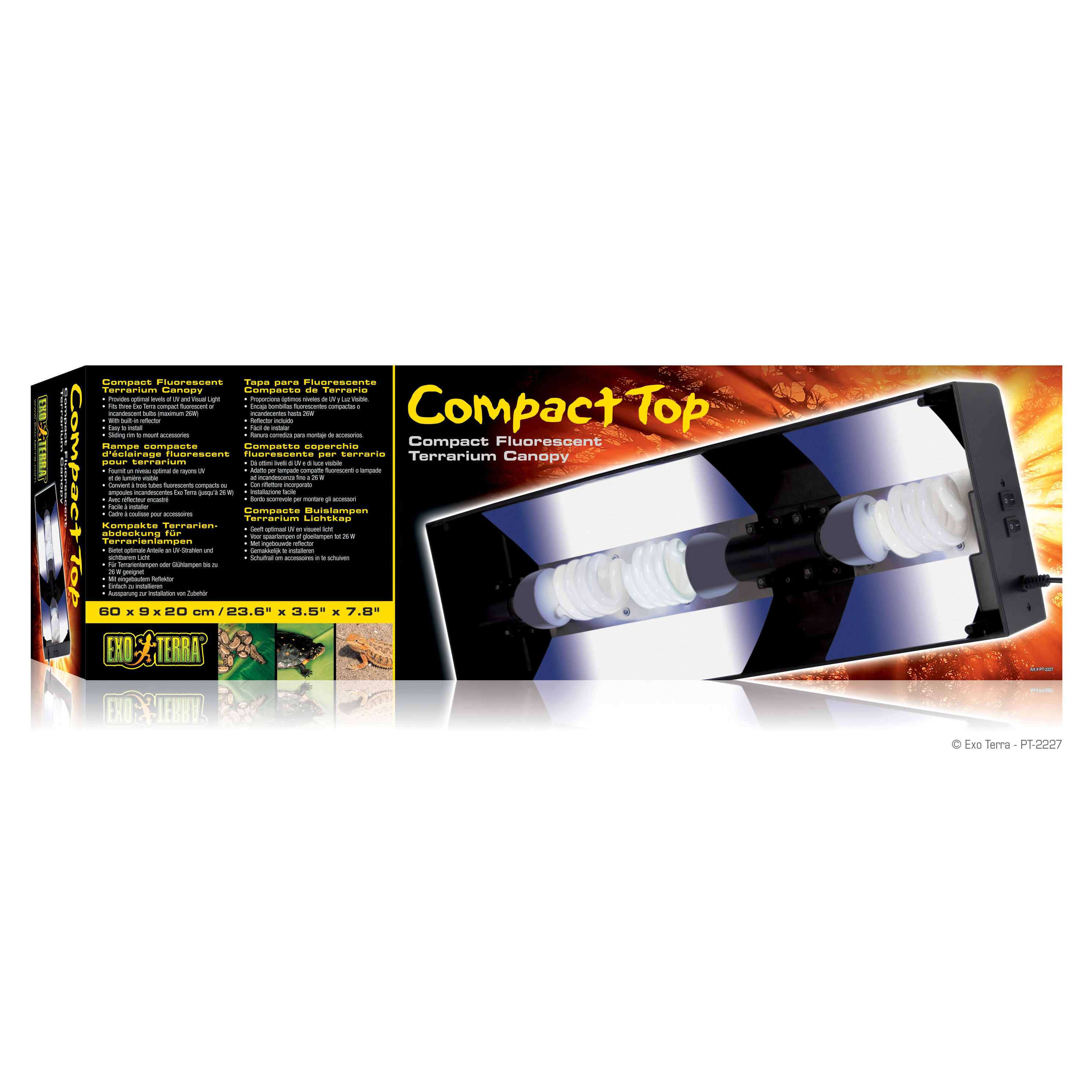 Exo Terra Beleuchtung Exo Terra Compact Top Terrarienabdeckung Compact Top 60