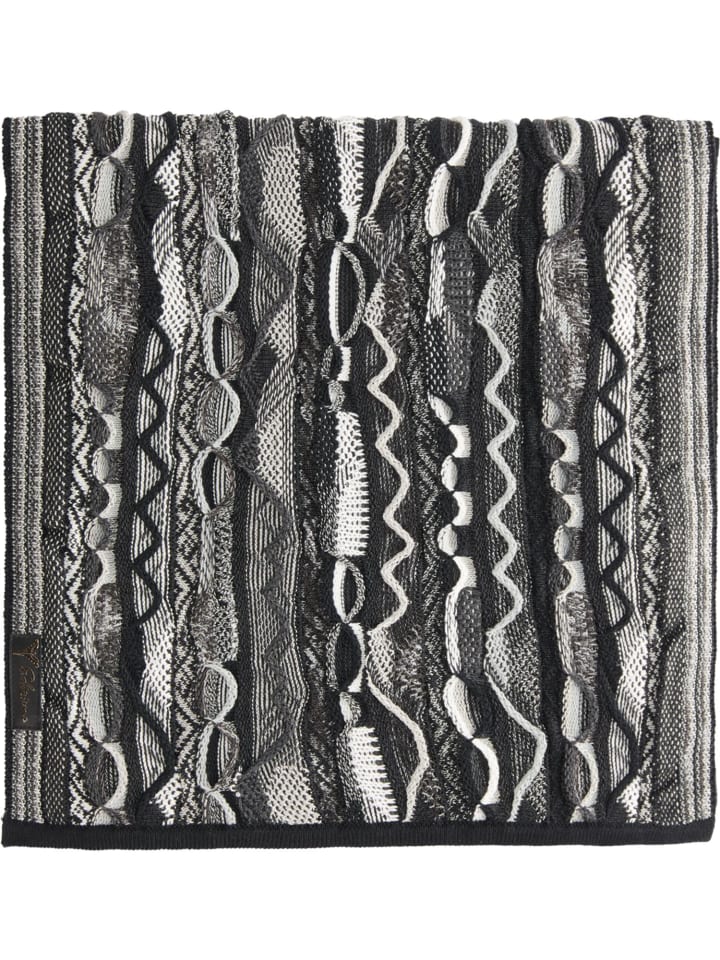 Carlo Colucci Strickschal Corapi in Schwarz / Grau günstig kaufen onesize