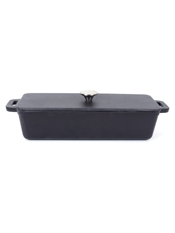 Echtwerk 2 tlg. Set Gusseisen Brotbackform mit Deckel 1.5 l in Schwarz günstig kaufen onesize