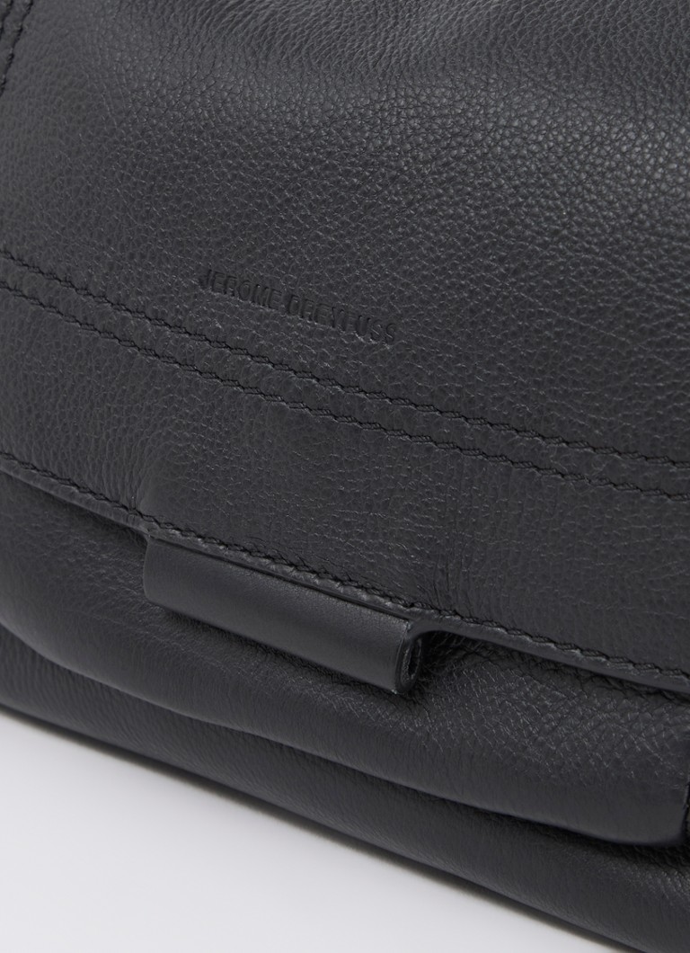 Sac bandoulière Jérôme Dreyfuss Lulu S en cuir de veau avec détails en daim de chèvre