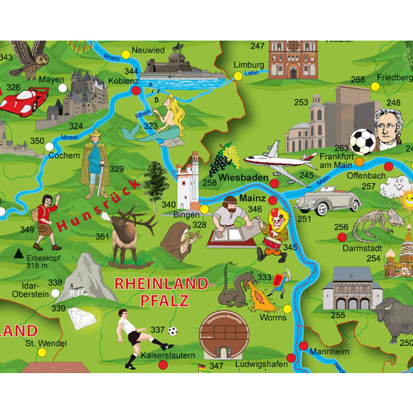 KINDER DEUTSCHLANDKARTE POSTER
