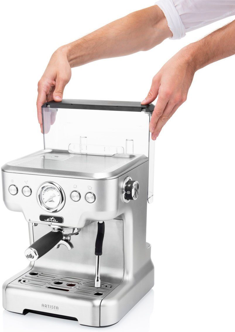 eta Siebträgermaschine Artista ETA418190000, mit Milchaufschäumer, 20 Bar in Ganzmetallausführung