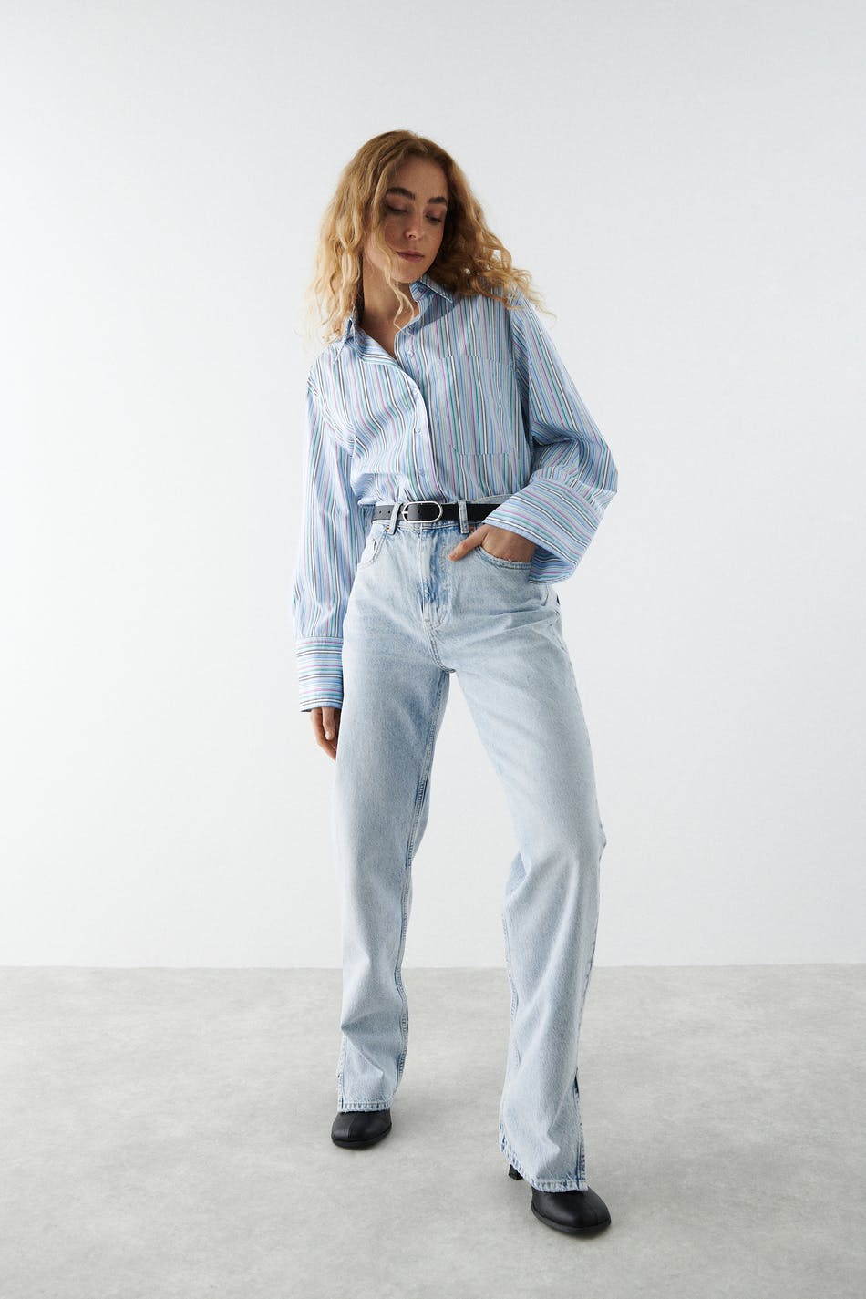 90s slit jeans