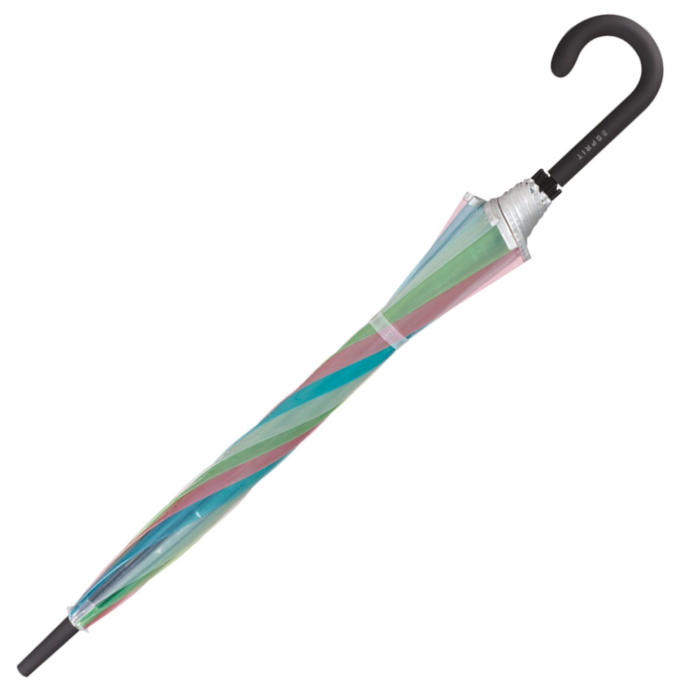 Esprit Langregenschirm Glockenschirm mit Automatik transparent, durchsichtig