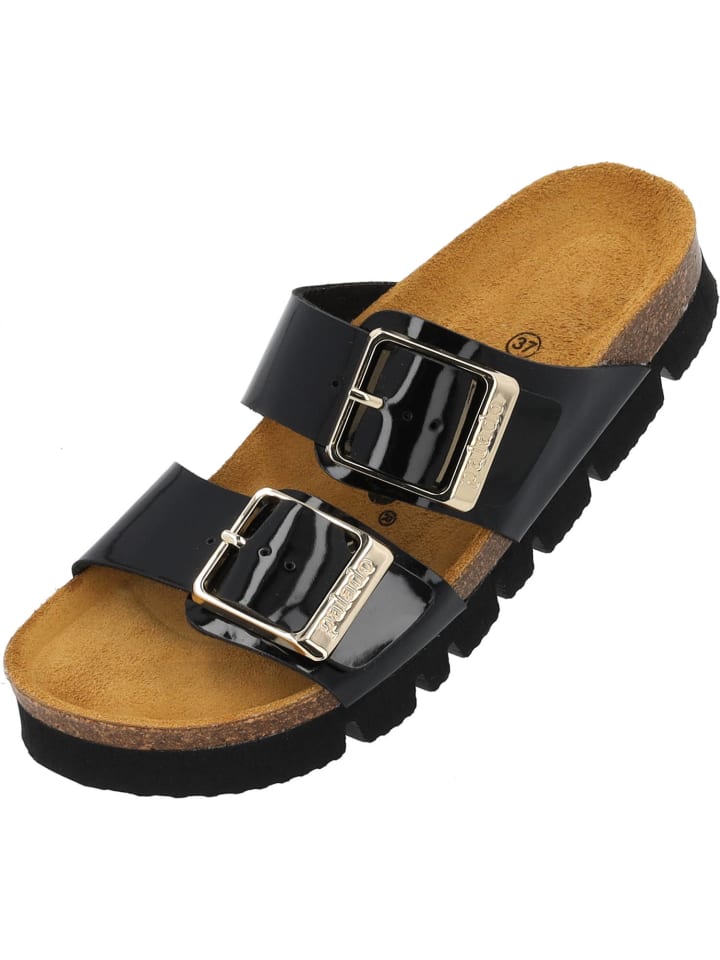 palado Pantoletten in black lack günstig kaufen