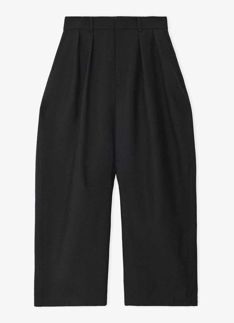 Pantaloni LOEWE din lână cu talie medie și croială lată