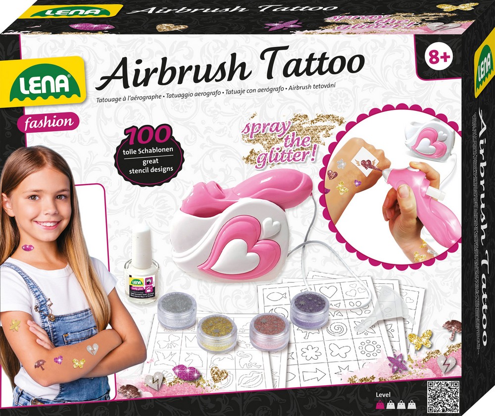 LENA Airbrush Tattoo Studio, Faltschachtel